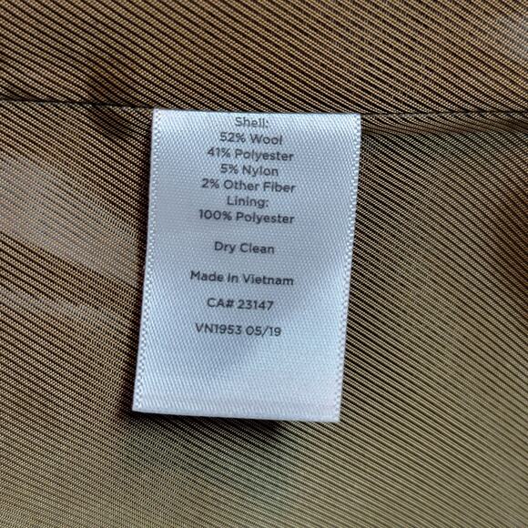 Talbots Plus Wool Leopard Print Coat Zip Front Mid Length Animal Print Chic 16W - Picture 14 of 16